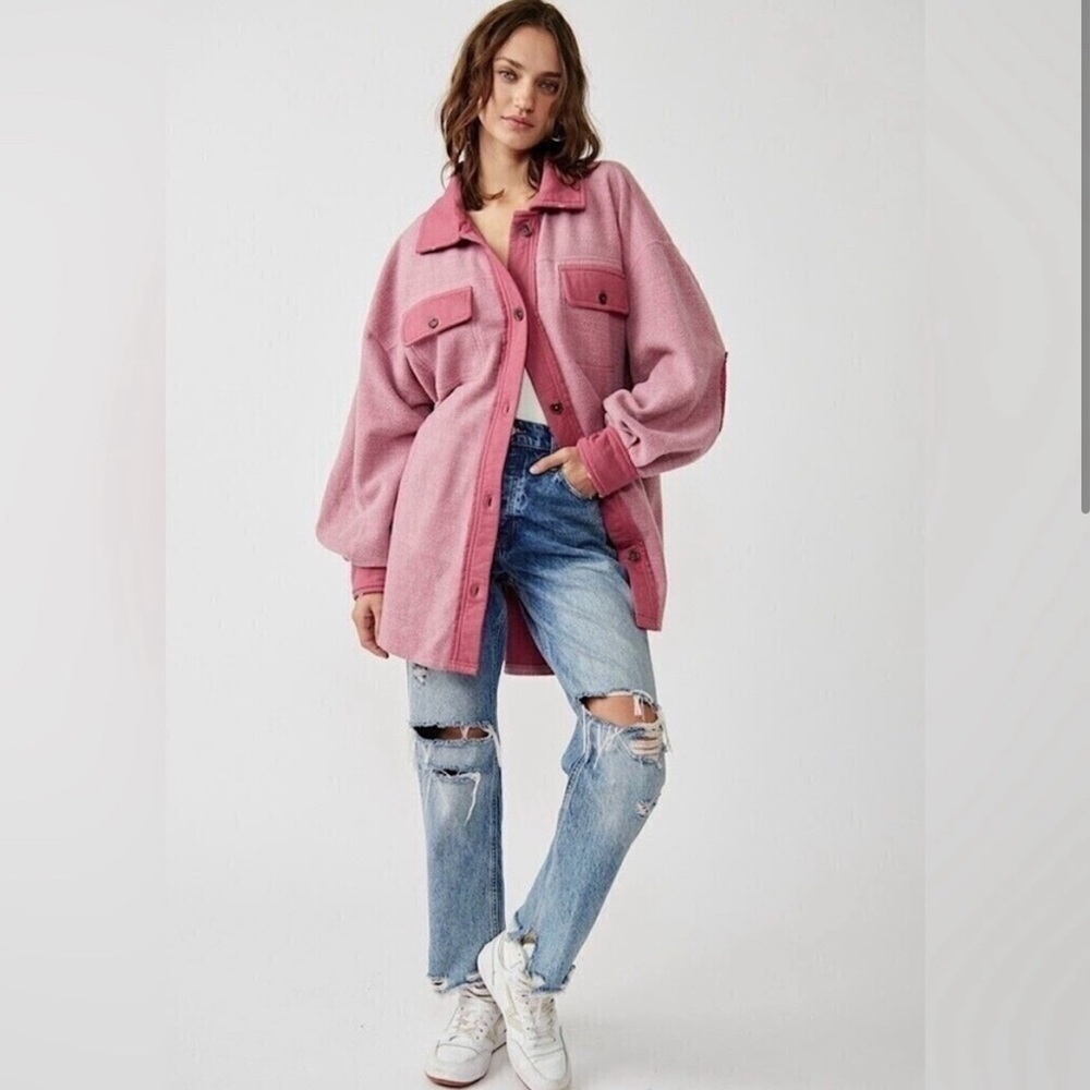 We the Free Pink Ruby Fleece Jacket